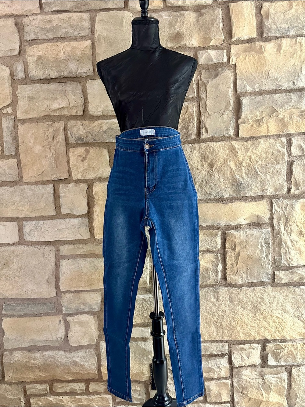 BAMBOO High-Rise Indigo Blue Women's Jeans